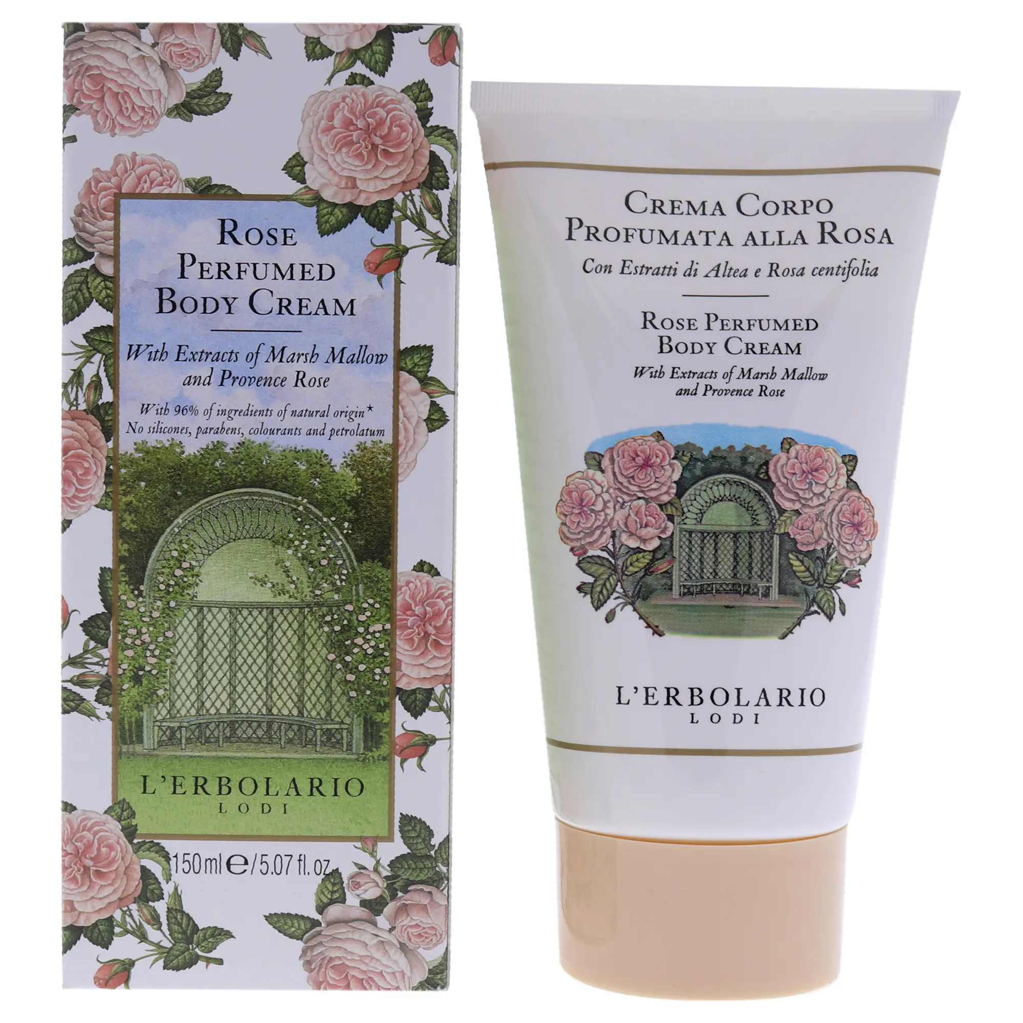 LErbolario Rose Perfumed Body Cream For Unisex 5.07 oz Body Cream