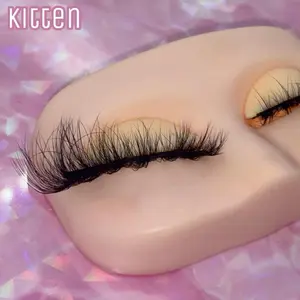 Kitten 17mm Cat Eye Fluffy Faux Mink Strip Eyelashes