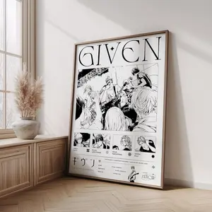 Given Print Poster ? Japanese Manga & Anime Poster, Ritsuka and Mafuyu Poster, Music Wall Art Decor( Unframed - Print Only )