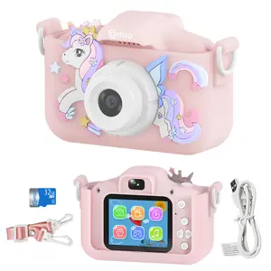 Contixo Kids Digital Camera - 1080p HD, Dual Lens Selfie, Games, Shockproof, 4x Zoom, Ages 3-8 toy camera