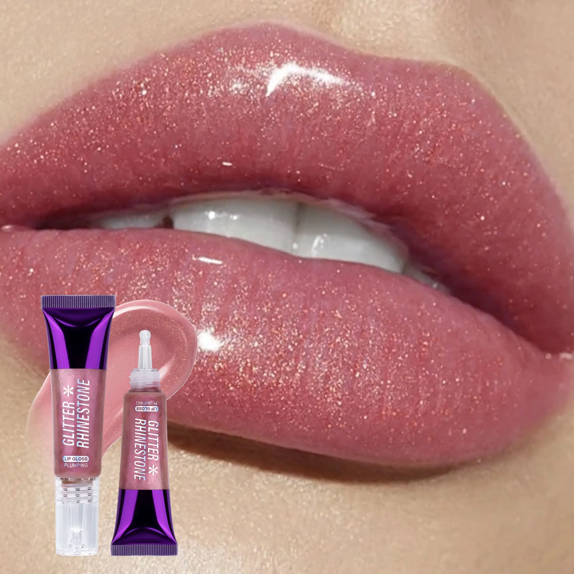 Lip oil with a lifting and glossy moisturizing effect, containing ablend of hyaluronic acid and moisturizing oil, allows for coloroverlay and provides a nourishing and glossy finish