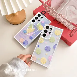 Transparent Love Heart Smile Soft Case For Realme C65 C67 C53 11 10 C25Y C35 C31 C21Y C33 C30 C20 C15 C12 C25 5 5i 5s 8i 6i 8 9i 9 Pro Plus 9 Pro+ C21 C11 2021 Clear Back Cover