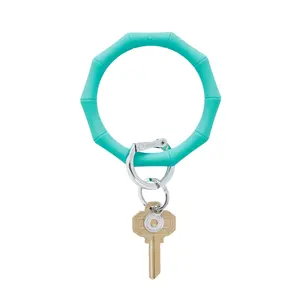 Silicone Big O® Key Ring - In The Pool Bamboo