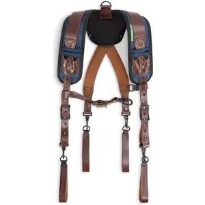 Tool Belt Suspenders – Full-Grain & 1680D Nylon Padded Shoulder Straps |   Fit |   Construction for Men