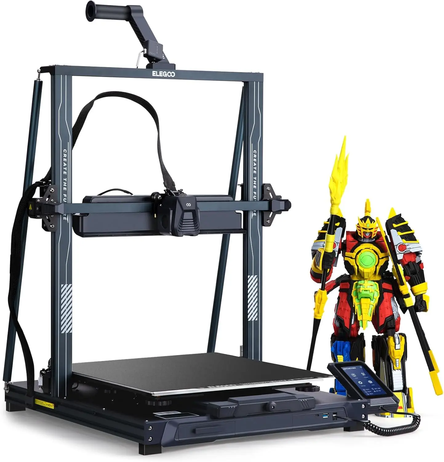 ELEGOO Neptune 4 Max 3D Printer - 500mm/s Fast Printing Speed, 300°C High-Temp Nozzle, Auto Leveling, Direct Drive Extruder, 420x420x480mm Large Build Volume, TPU Compatible, No WiFi/LAN (Computers & Office 3D Printing Supplies), Nylon