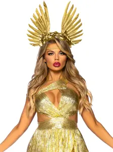 Goddess Floral and Feather Headband