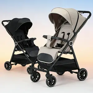 2-in-1 Baby stroller, lightweight and easy to fold, lightweight stroller ,airline-approved, converts from sitting to lying position, with sunshade for UV protection.
