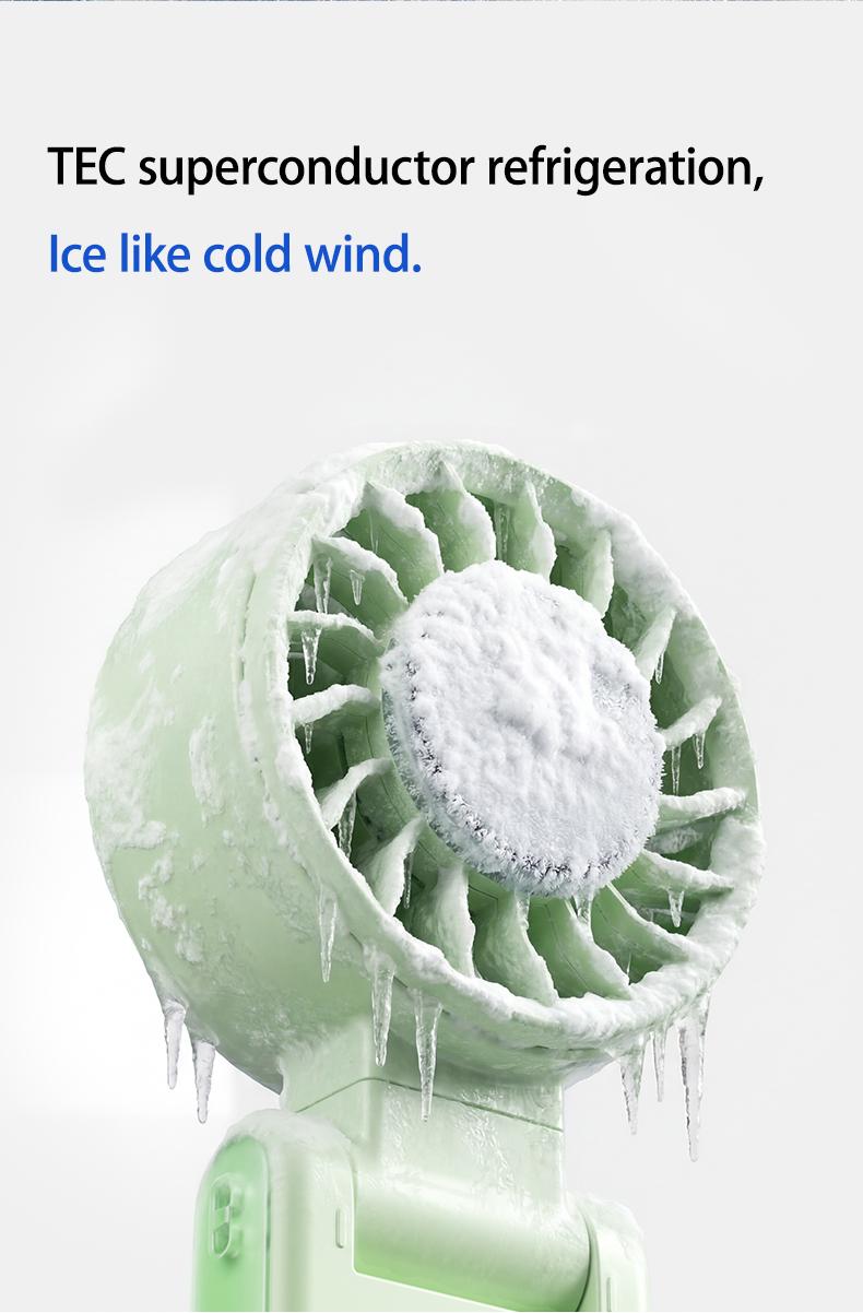 Bixora Portable Fan: Clip-on, Neck-hanging, or Waist-mounted (Semiconductor Cooling) — Rapid 10-Second Cooling, 360° Flexible Adjustment, 5-Speed Settings. Features a Multi-functional Clip; Ideal for Strollers, Beach Vacations, Office Use, and More.