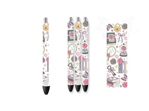 Fantasy Bookish UVDTF Pen Wrap 1.5x4.7 Library Dragon Reader Permanent Waterproof Decal Bulk