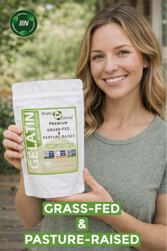 BN 4 oz  GELATIN BOVINE POWDER GRASS-FED PASTURE-RAISED UNFLAVORED