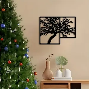 1pc Vintage Canopy Metal Wall Art, Vintage Canopy Statue Mural, Perfect for Living Room, Office, Indoor/Outdoor Decor, Christmas, Housewarming Decor, Ideal Gift for Collectors Halloween Christmas decorations