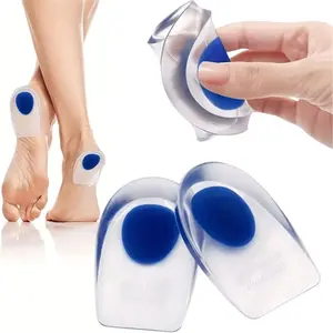 2pcs soft silicone shoe pads & Heel Pads, height increase shoes, height increasing insoles，insoles for men&women，height increasing insoles，height booster, heel bone spurs insoles, Shock Absorbing Insole