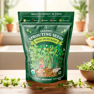 Fresh Salad Blend Sprouting Seeds, Organic & Non-GMO - 8 oz Bag Fresh Salad Blend Sprouting Seeds, Organic & Non-GMO - 8 oz Bag