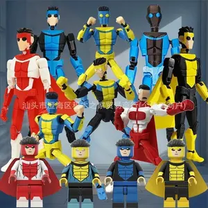 2026 new Invincible Boy Invincible Mark Multi-Jointed Action Figure 3D Printed Poseable Model Toy Block Style For Kids Teens Collectors