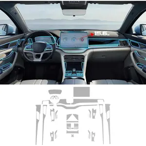 for BYD Song Plus 2021-2024 Precut Car Paint Protective Film 8.5Mil TPU PPF HD Film Scratch Protector Interior Center Accessories (Complete Set (Screen 15.6 inch), for 23-24 BYD Song Plus)