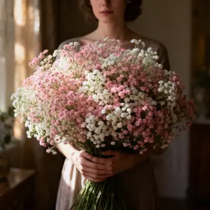 100PCS Artificial Baby's Breath | Wedding Decor & Bridal Bouquet Must-Haves，Wedding Party DIY Bouquet & Table Decor, Artificial Flower Bouquets