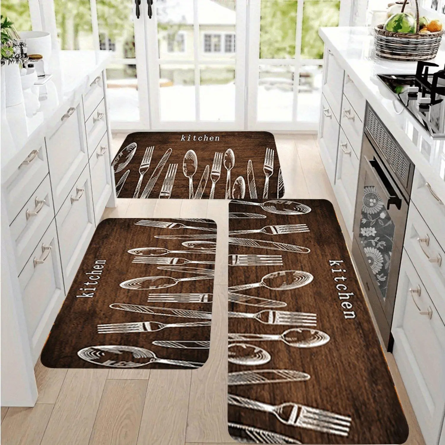 1pc Soft Thick Flannel Decor Floor Mat, Multiple Styles Available, Ideal for Kitchen, Bedroom, Bathroom, Entryway, Laundry Room Home Decor