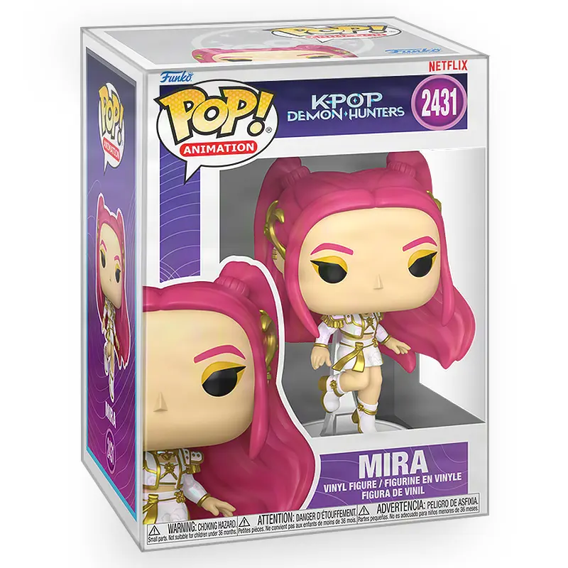 Funko POP KPop Demon Hunters - Mira (What It Sounds Like) Vinyl Figure with Epic Collectibles Premium Box Protector Included