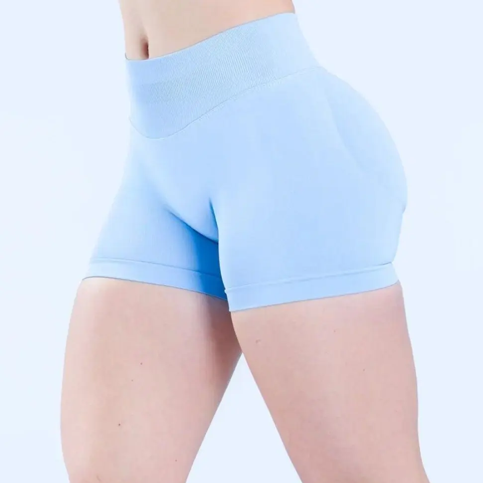 (New Color) I.M.P.A.C.T Shorts 4.5 2026 with Logo Women's Seamless Shorts Low Waist Ribbed Band High Stretch Durable Fabric Subtle Glute Contour 90% Nylon 10% Elastane