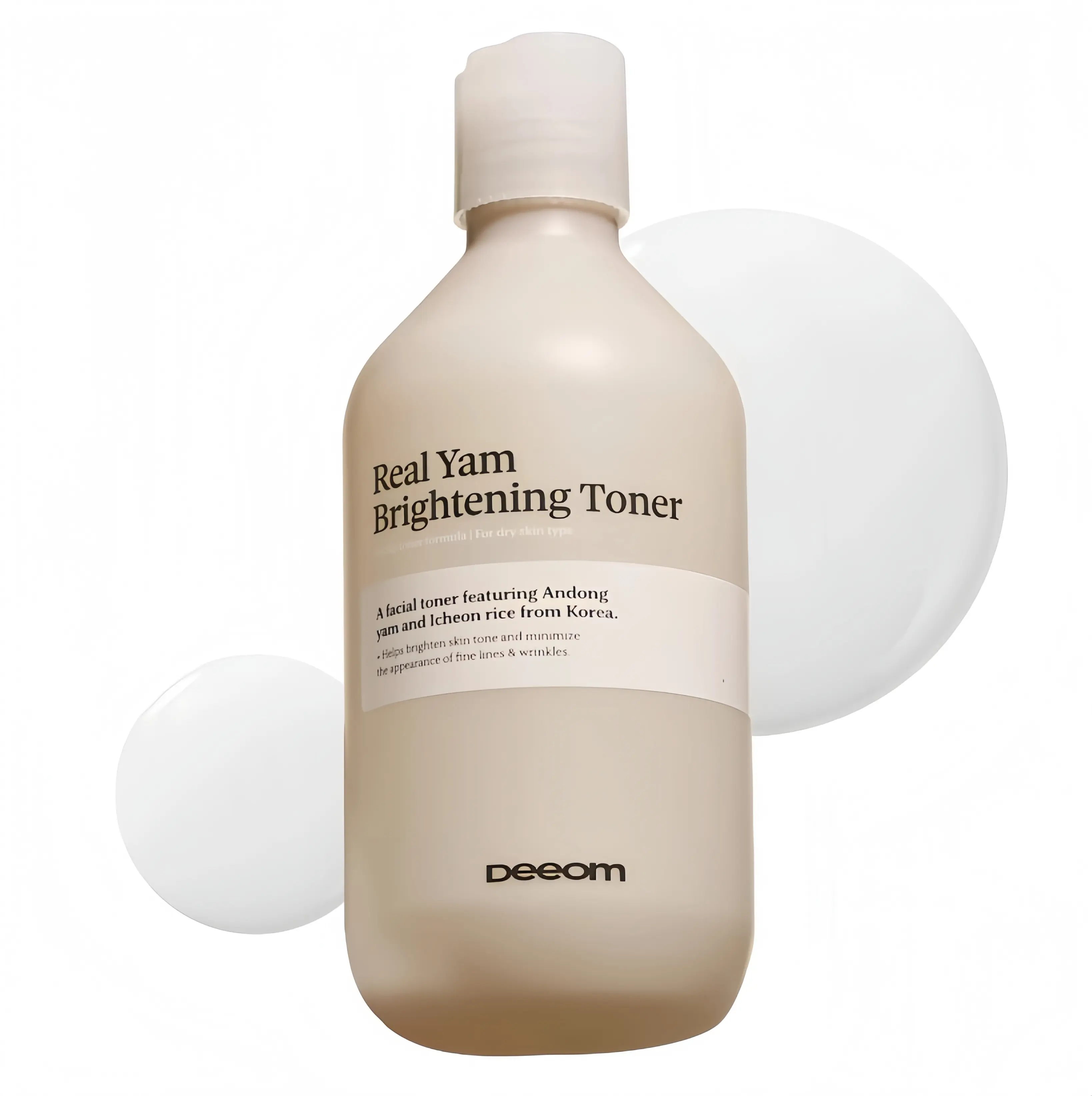 Deeom Korea Real Yam Glass Glow Toner, MilkyK-Beauty, Icheon Rice Niacinamide Formula,  Brightening, FadesDark Spots, Quick Absorb, Non Sticky, Large300ml, For Dry Sensitive Skin, Daily Hydrating Care Moisturizer Nourishing Hydrate  Moisture, Moisturizing