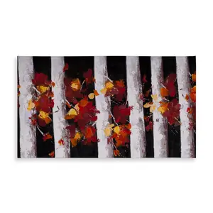 Begin Home Decor C1TCLRGEO6X8CQ 58 x 102 in. Trees & Fall Leaves Tablecloth - Indoor & Outdoor Home Decor