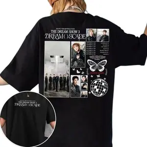 NCT Dream Tour T-Shirtwith Mark, Renjun, Haechan, Chenle, Jeno - Dream Scape Album Shirt Tshirt Both Side