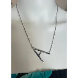Initial Pendant Necklace - Stainless Steel