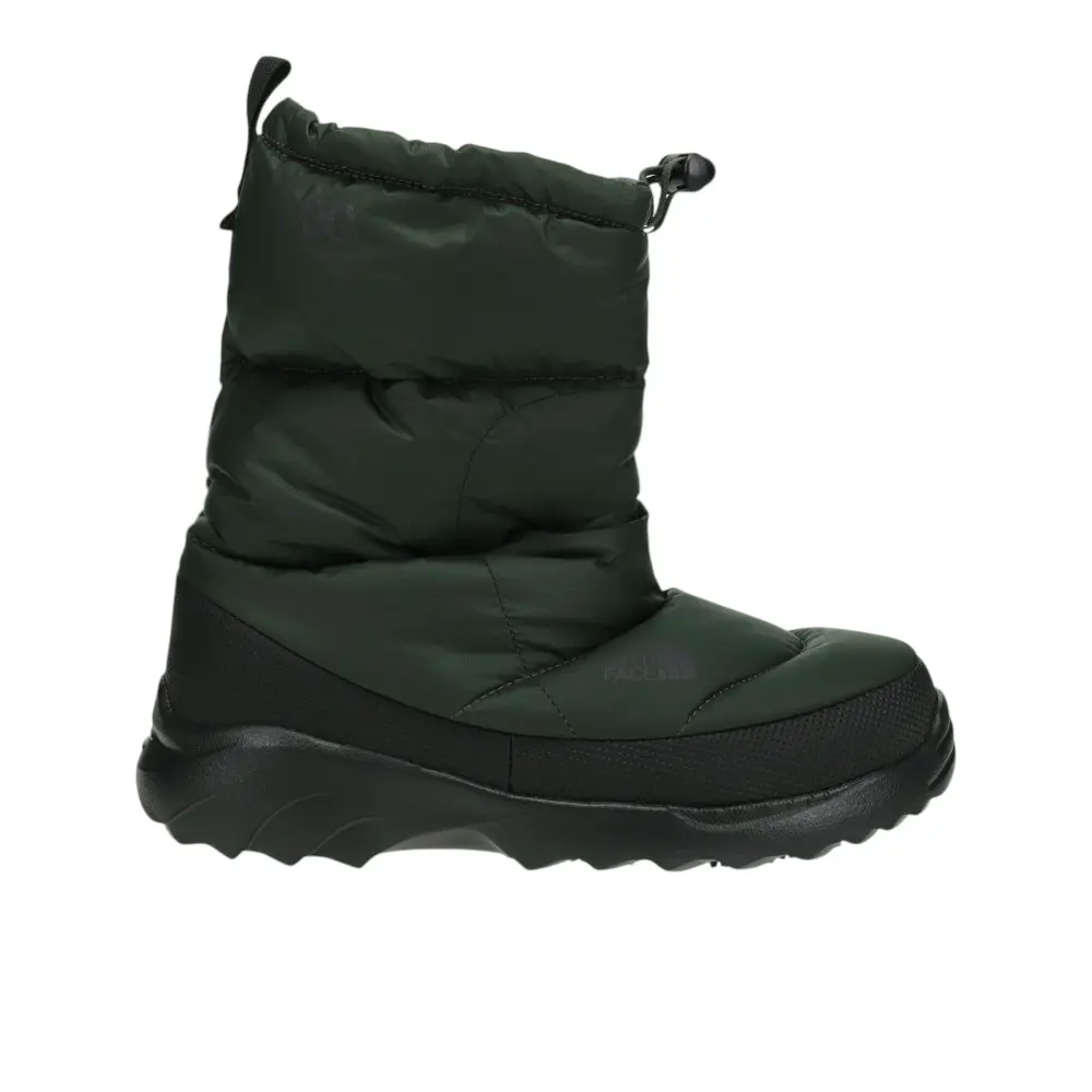 The North Face Mens Nuptse Traction Snow Casual Boots Ankle - Green