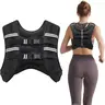 Zikopomi Weighted Vest for Men & Women - 6lb/8lb/12lb/16lb/20lb/25lb/30lb Strength Training Accessory with Reflective Stripes, Cushioned Shoulder Straps, Body Weights for Resistance & Cardio Training, Rucking
