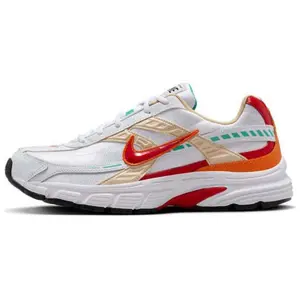 Nike Initiator Retro Comfort Fabric Anti-Slip Lightweight Low-Top Casual Running Shoes for Men in White Red Modern Urban Trends Durable Outsole