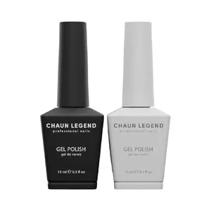 Chaun Legend Black & White Duo Gel Nail Polish