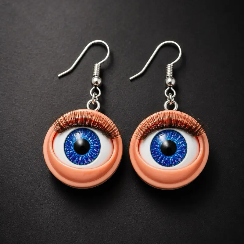 ️Doll Eye Earrings: Doll Eye Earrings | Blue Eyeball Costume Jewelry