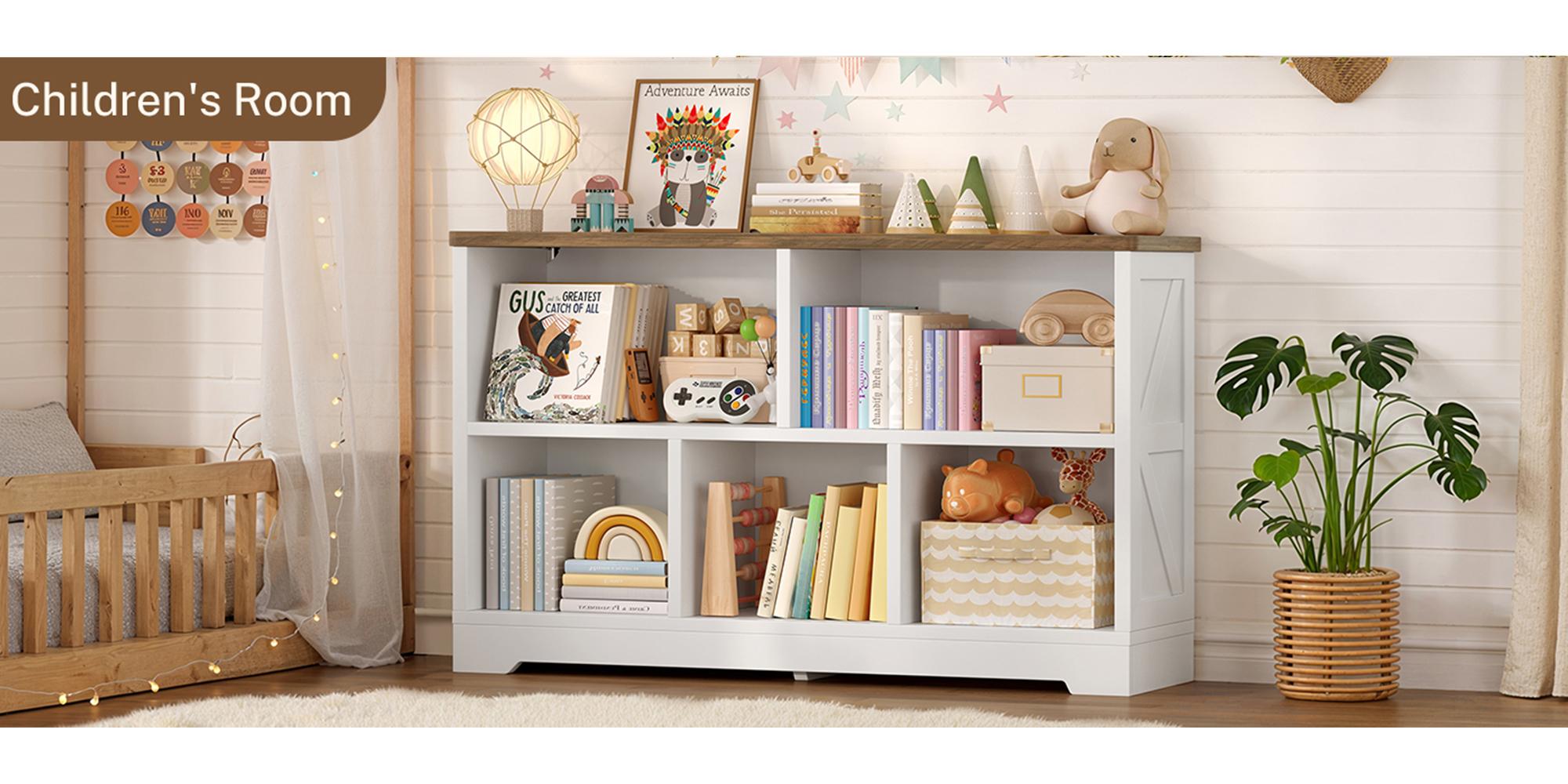 Fabiula Tier Bookshelf - Modern Bookshelf with Storage, Ideal for Books and Decor for Study Room, Functional Design