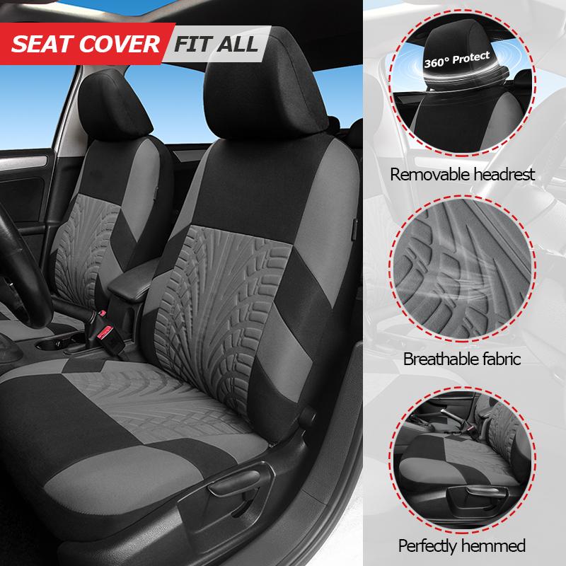 5 Seater Universal Car Seat Cover Full Set 3D Tire Print with Steering Wheel Cover Quick Install for Most Cars Trucks SUVs Easy No Dismantling Needed 5 Seater Universal Car Seat Cover Full Set 3D Tire Print with Steering Wheel Cover Quick Install for Most Cars Trucks SUVs Easy No Dismantling Needed