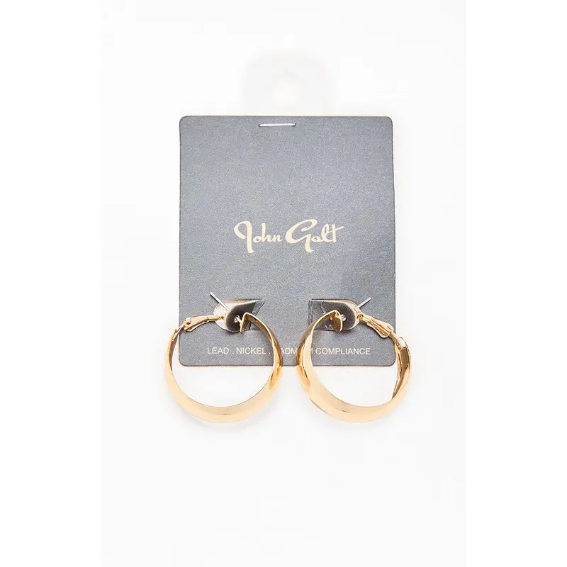 John Galt Women's Gold Hoop Earrings