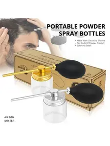Refillable Hair Powder Spray Bottle, Volumizing Fiber Applicator, Slippery Stone Powder Sprayer Tool, Salon Accessories