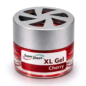 Super Sheet XL Gel Car Air Freshener, Luxury Glass Jar Auto Fragrance, Long Lasting Gel Diffuser for Car, Home & Office - Made in USA