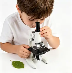 Kids Microscope Kit, 67PCS STEM Science Set with 100-1200X Zoom & Prepared Slides, Educational Learning Toy for Ages 6-12, Perfect for International Children's Day