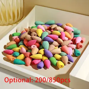 200/850 Reusable Incense Cones, Wood Scented Aromatic Scent Meditation & Yoga Aromatherapy, Home Fragrance Lavender for Bedroom Living Room Kitchen Party