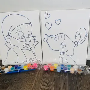 Sticky & Dojonay Paint Canvas Set
