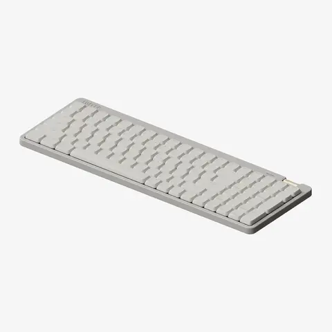Lofree Flow Lite 100-Key Affordable Low-Profile Mechanical Keyboard - Rechargeable Wireless/Bluetooth/Wired Multi-Connectivity, 2.4G Receiver, Specter Switches, ABS Plastic, Volume Control, Built-In Flip-Out Kickstand, Customizable Keys & Macros, Wireless