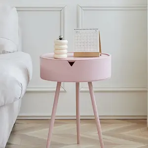 Nightstand, Modern Bedside Table with Storage, Small End Bedside Table with Drawer for Living Room, Office, Dorm Small Space bedroom  table nightstand