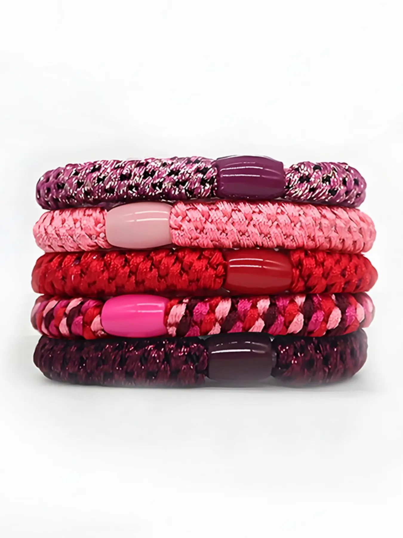 5pcs Multi-Color Women's Hair Ties, Elastic Hair Bands, Thick High Elasticity, Gentle on Hair, Perfect for Daily Use, Ideal Birthday Gift