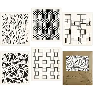 Swedish Dishcloths for Kitchen 6 Pack Black Minimalist Cellulose Sponge Cloths Non Scratch  Paper Towels No Odor, Biodegradable and  Kitchen Dish Rags (Minimalist)