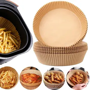 Air Fryer Paper Liners, 100PCS Non-stick Disposable Parchment Sheets for Baking, Food Grade Liner for Baking Roasting Microwave