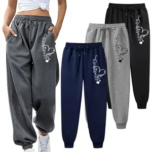 Fashion Women Full Sportswear Pants Casual Elastic Cotton Womens Fitness Workout Pants Skinny Sweatpants Trousers Jogger Pants