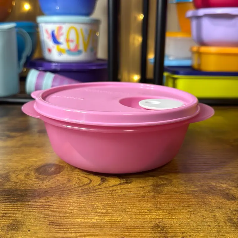 Tupperware 560ml Cristal Flash Round Pink