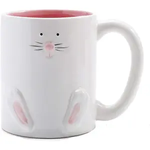 Easter Bunny Coffee Mug Easter Decoration  for  Boys Girls - Ceramic Mug Cup 12oz ( -1)