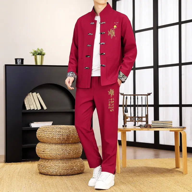 8859 Rose Red [Coat+Pants]