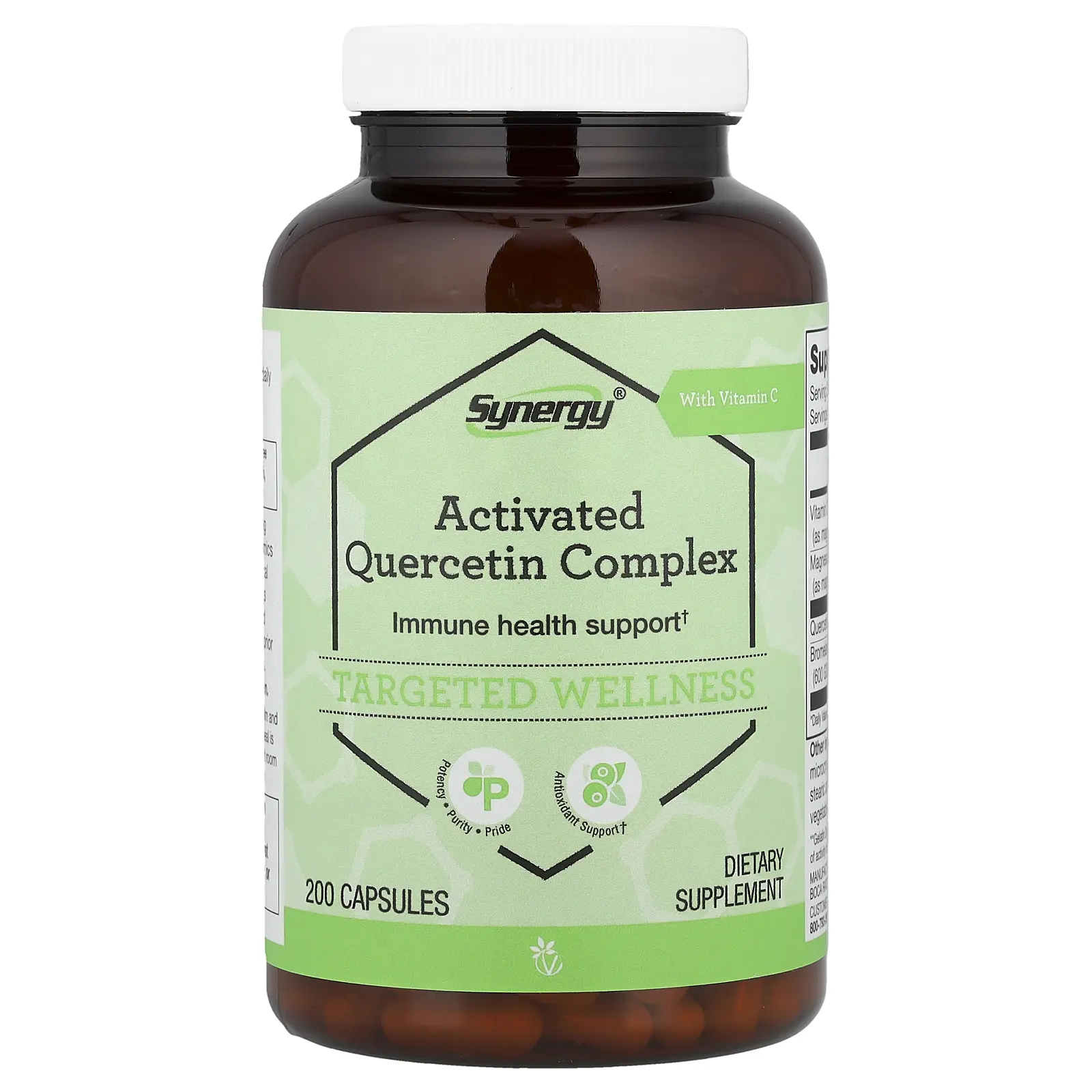 Vitacost Synergy®, Activated Quercetin Complex With Vitamin C, 200 Capsules